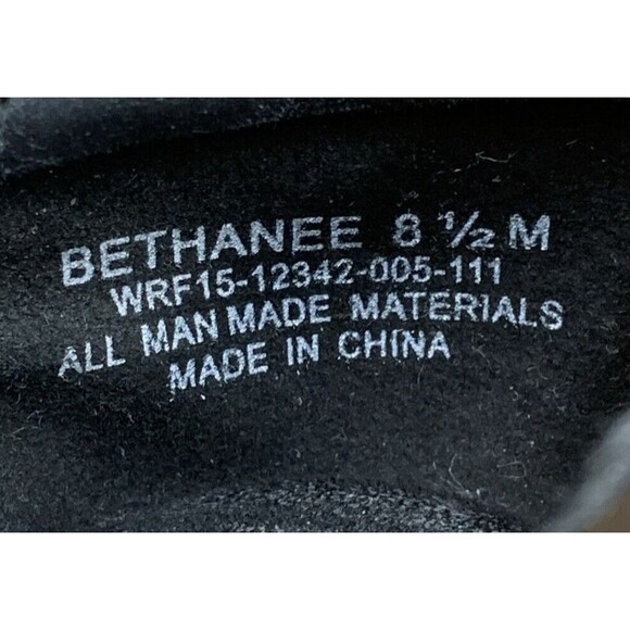 Yuu Bathanee Clog Shoes Women's Size 8.5 M Black Embossed Flower Slip On Nurse - Picture 9 of 16